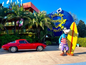 Pop Century Surfer Goofy and car