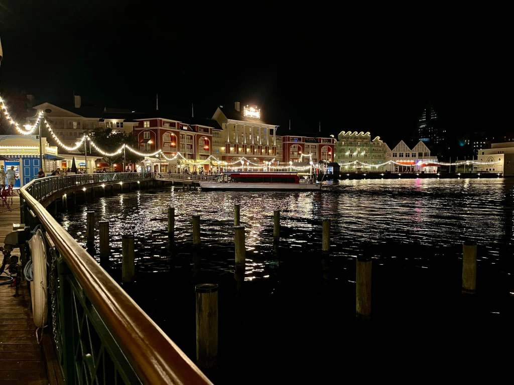 Disney World Boardwalk at night